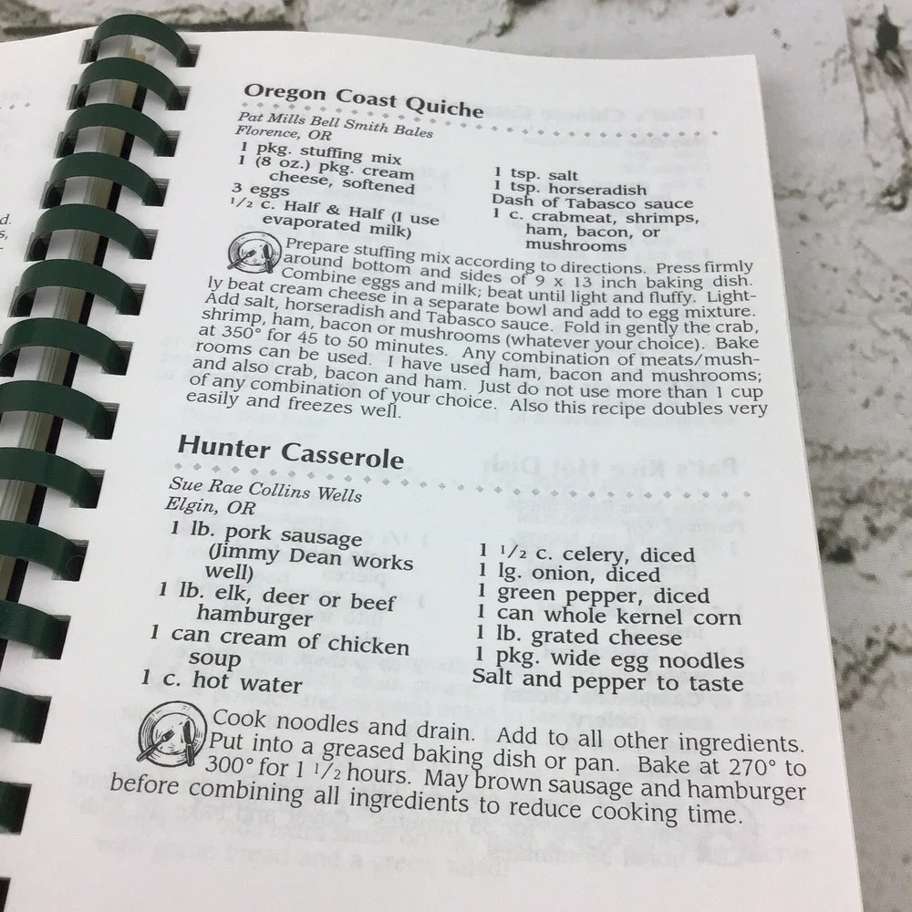 Vintage‎ Cookbook A Collection Of Our Families Favorite Recipes Spiral Bound